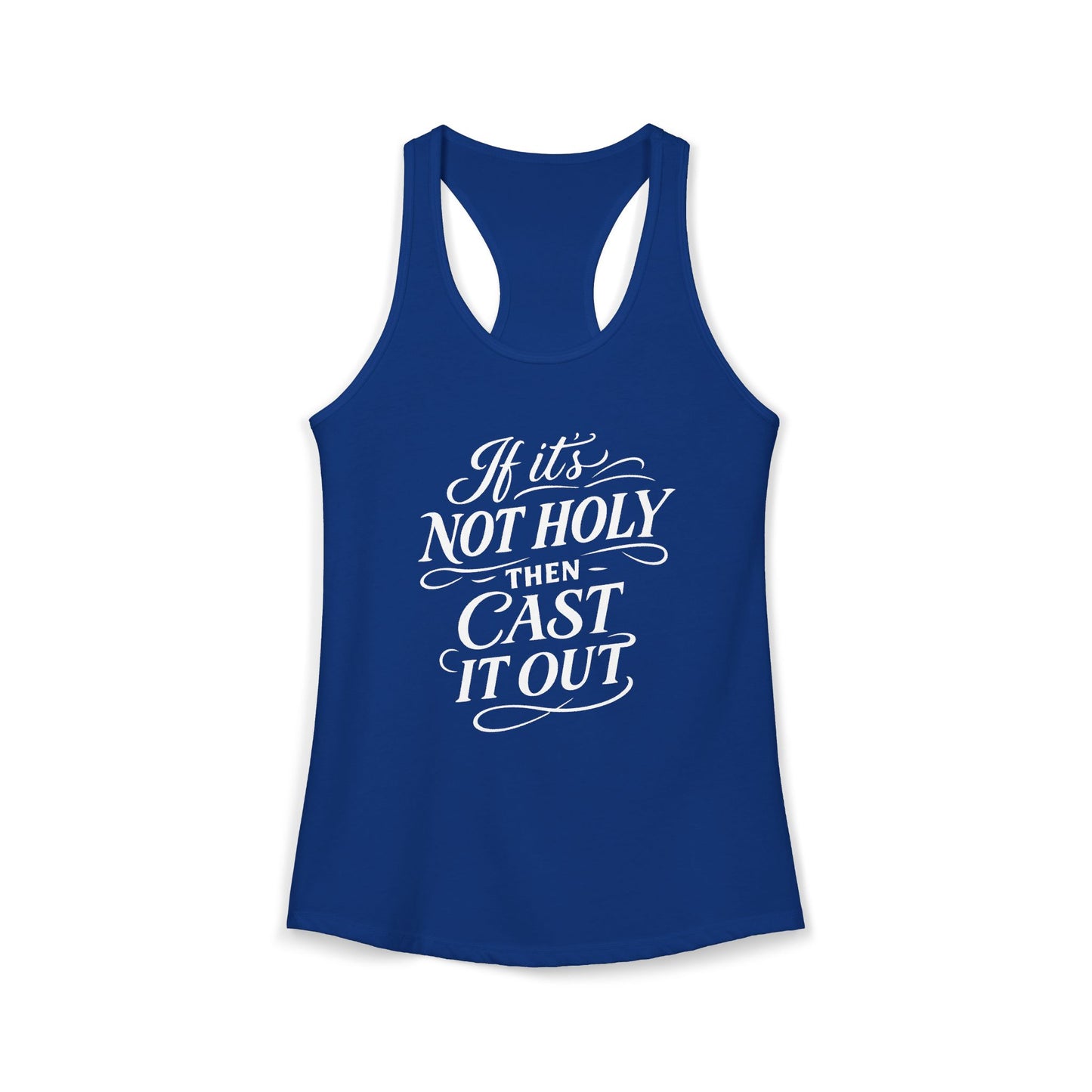 If It's Not Holy - Women's Combed, Ring-spun Cotton Poly Racerback Tank