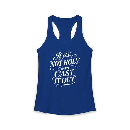 If It's Not Holy - Women's Combed, Ring-spun Cotton Poly Racerback Tank