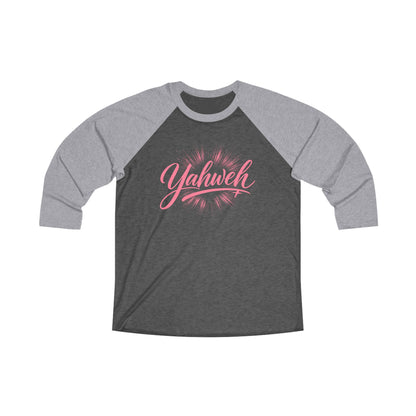 Yahweh | Premium, Long Sleeve Heather Raglan Baseball Tee