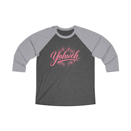 Yahweh | Premium, Long Sleeve Heather Raglan Baseball Tee