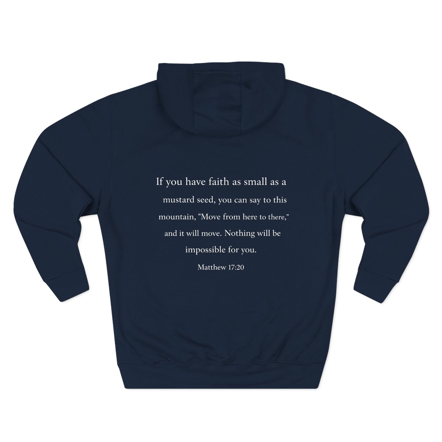 Faith — Men's 80% Cotton/20%. Polyester, Premium Heavyweight Pullover Fleece