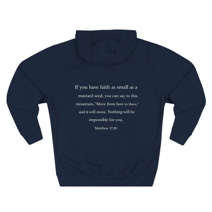 Faith — Men's 80% Cotton/20%. Polyester, Premium Heavyweight Pullover Fleece