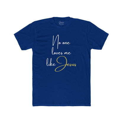 No-one Loves Me Like Jesus | Women's Premium Basic Tee - Classic fit. Ultra-soft 100% Premium Cotton. Built for everyday wear.