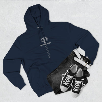 The Cross — Men's 80% Cotton/20%. Polyester, Premium Heavyweight Pullover Fleece