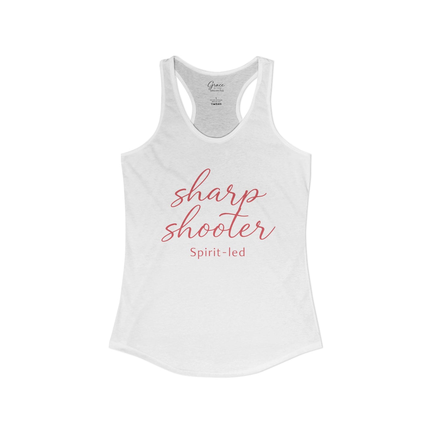 Sharp Shooter - Women's Combed, Ring-spun Cotton Poly Racerback Tank