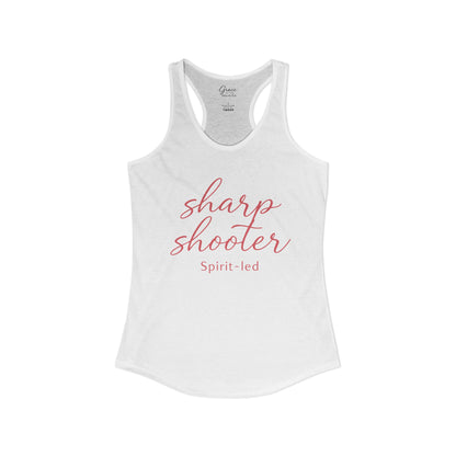 Sharp Shooter - Women's Combed, Ring-spun Cotton Poly Racerback Tank