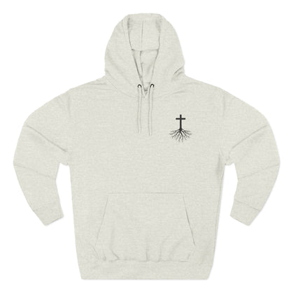 Rooted in Jesus | Men's 80% Cotton/20%. Polyester, Premium Heavyweight Pullover Fleece