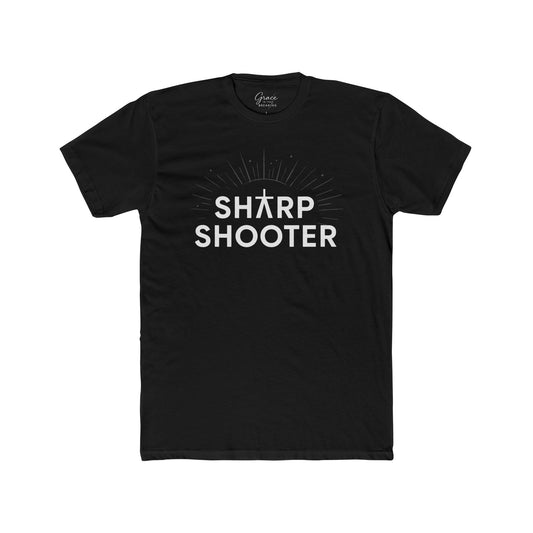 Sharp Shooter | Men's Premium Basic Tee - Classic fit. Ultra-soft 100% Premium Cotton. Built for everyday wear.