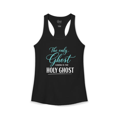 Holy Ghost - Women's Combed, Ring-spun Cotton Poly Racerback Tank