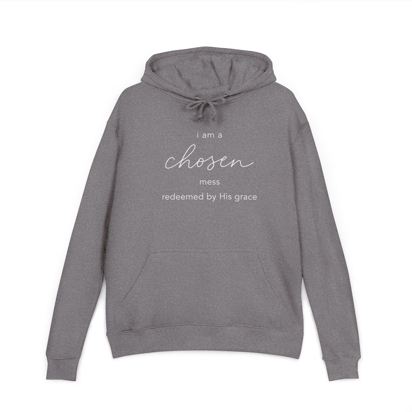 Chosen Hoodie | Lightweight French Terry Pullover Hoodie, 80% Cotton/20% Polyester, soft blended comfort.