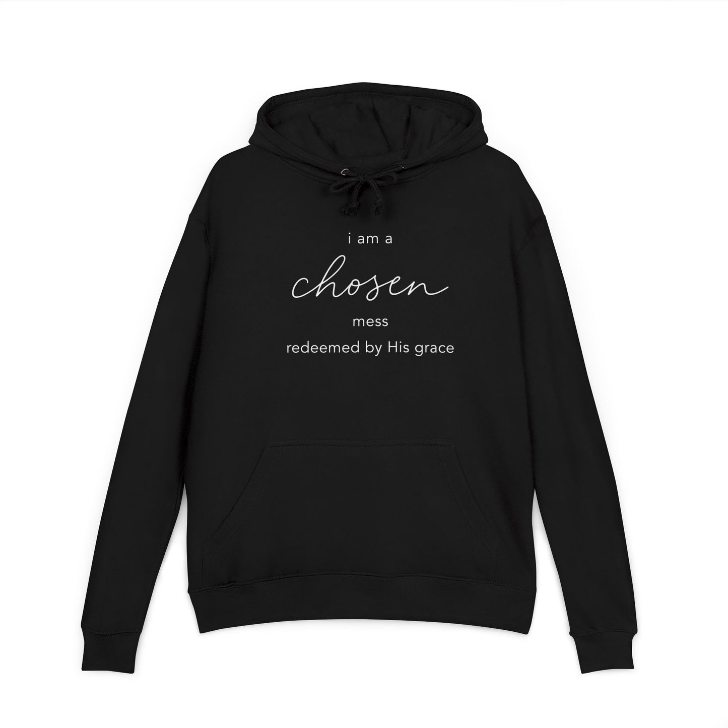 Chosen Hoodie | Lightweight French Terry Pullover Hoodie, 80% Cotton/20% Polyester, soft blended comfort.