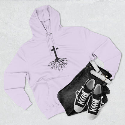 Rooted in Jesus — 80% Cotton/20%. Polyester, Premium Heavyweight Pullover Fleece