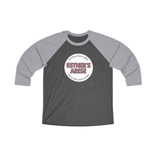 Esther's Arise | Premium, Long Sleeve Heather Raglan Baseball Tee