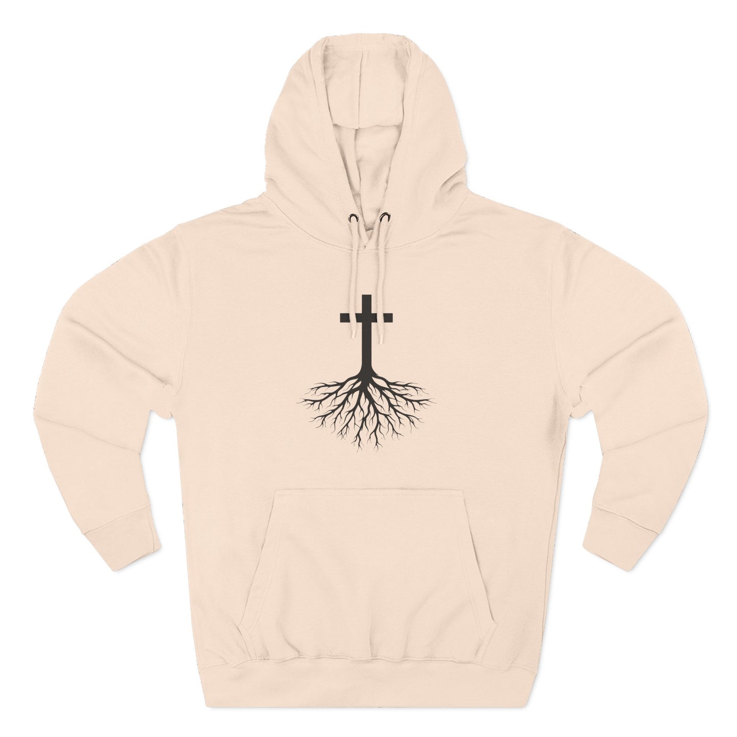 Rooted in Jesus — 80% Cotton/20%. Polyester, Premium Heavyweight Pullover Fleece