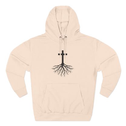 Rooted in Jesus — 80% Cotton/20%. Polyester, Premium Heavyweight Pullover Fleece