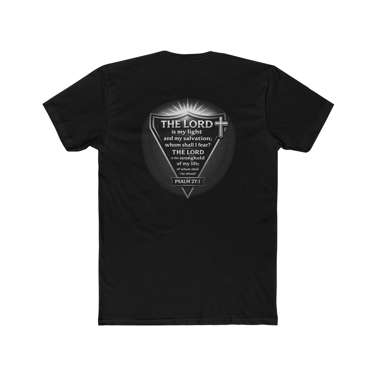 Psalm 27 | Men's Premium Basic Tee - Classic fit. Ultra-soft 100% Premium Cotton. Built for everyday wear.
