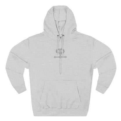 The Cross — Men's 80% Cotton/20%. Polyester, Premium Heavyweight Pullover Fleece