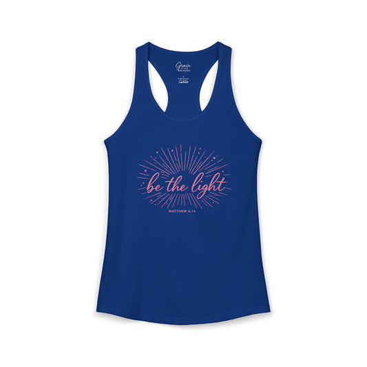 Be The Light - Women's Combed, Ring-spun Cotton Poly Racerback Tank