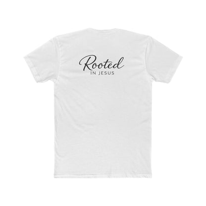 Rooted in Jesus Tee | Women's Premium Basic Tee - Classic fit. Ultra-soft 100% Premium Cotton. Built for everyday wear.