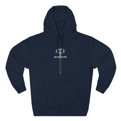 The Cross — Men's 80% Cotton/20%. Polyester, Premium Heavyweight Pullover Fleece