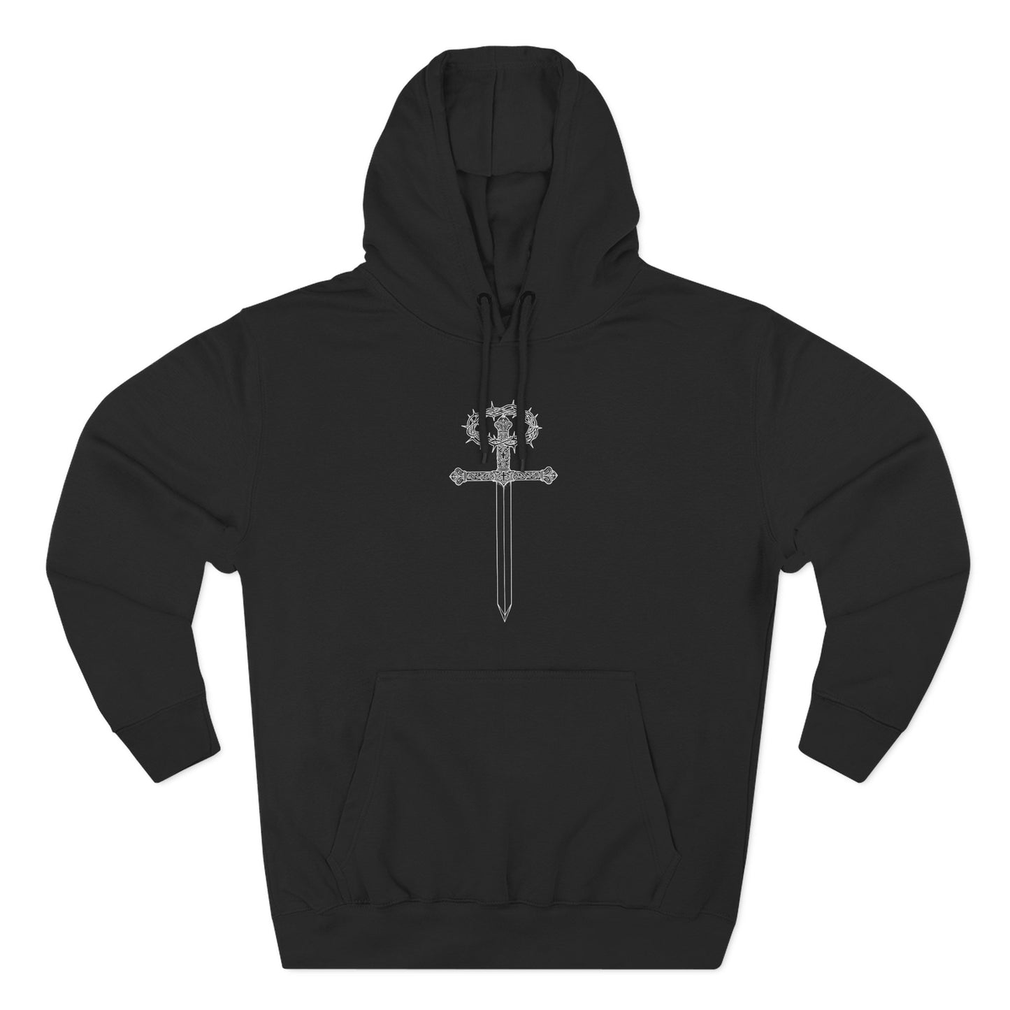The Cross — Men's 80% Cotton/20%. Polyester, Premium Heavyweight Pullover Fleece