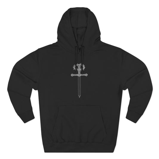 The Cross — Men's 80% Cotton/20%. Polyester, Premium Heavyweight Pullover Fleece